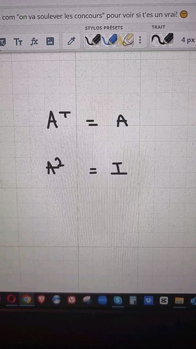 Matrice d'une symétrie et Matrice symétrique.On explique la différence entre les 2 notions.#matrice #symetrie #algebra