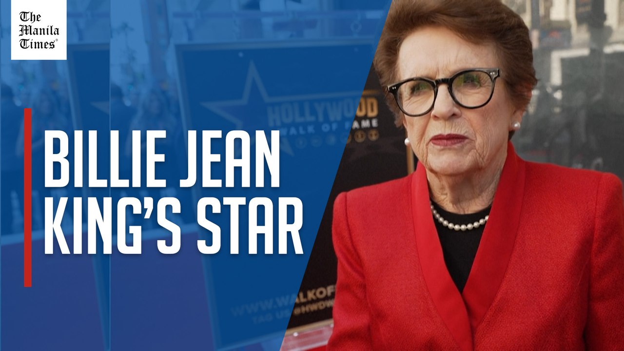 Tennis legend Billie Jean King gets Hollywood star