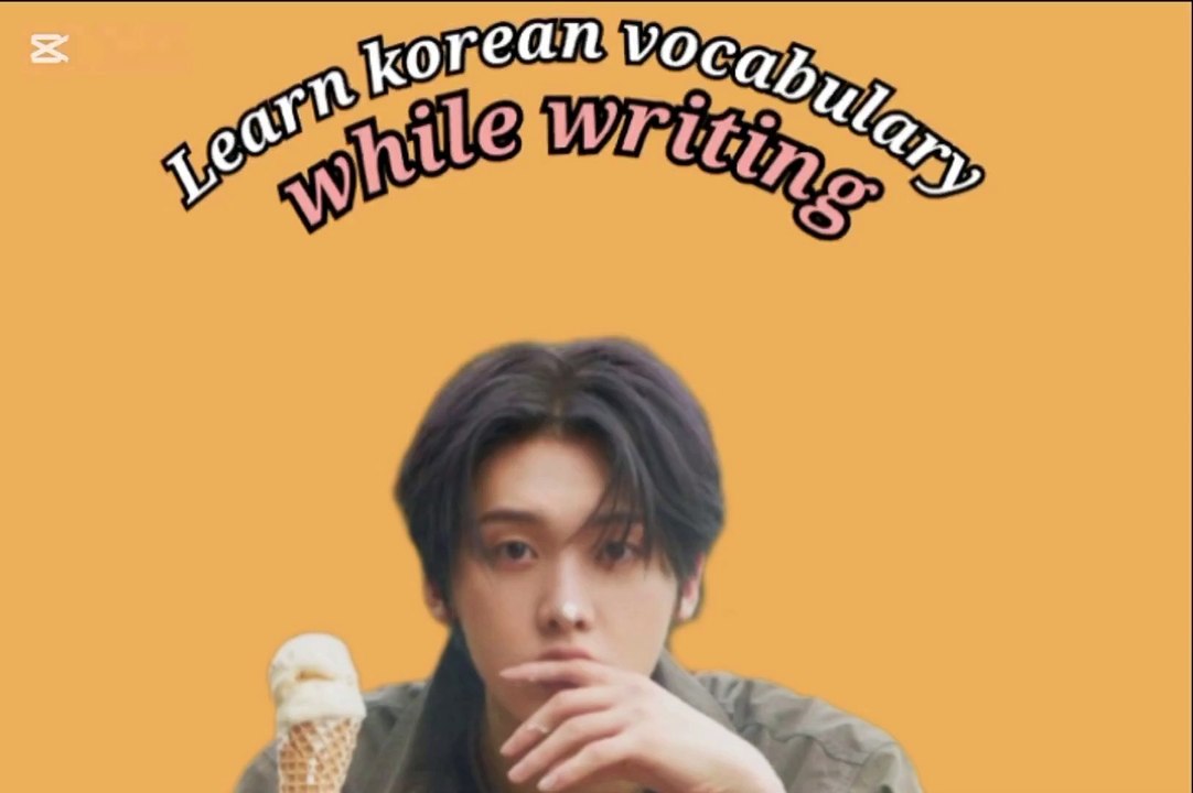 Learn korean Vocabulary While Writing