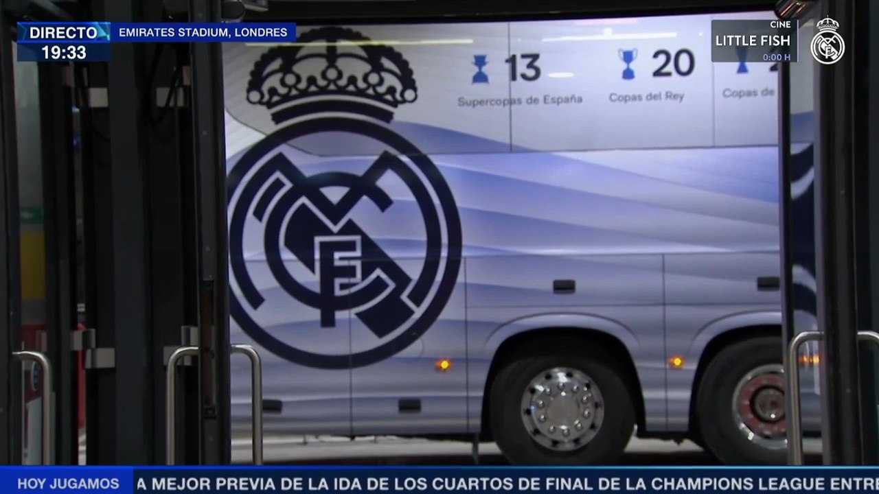 Llegada del Madrid al Emirates | Arsenal - Real Madrid