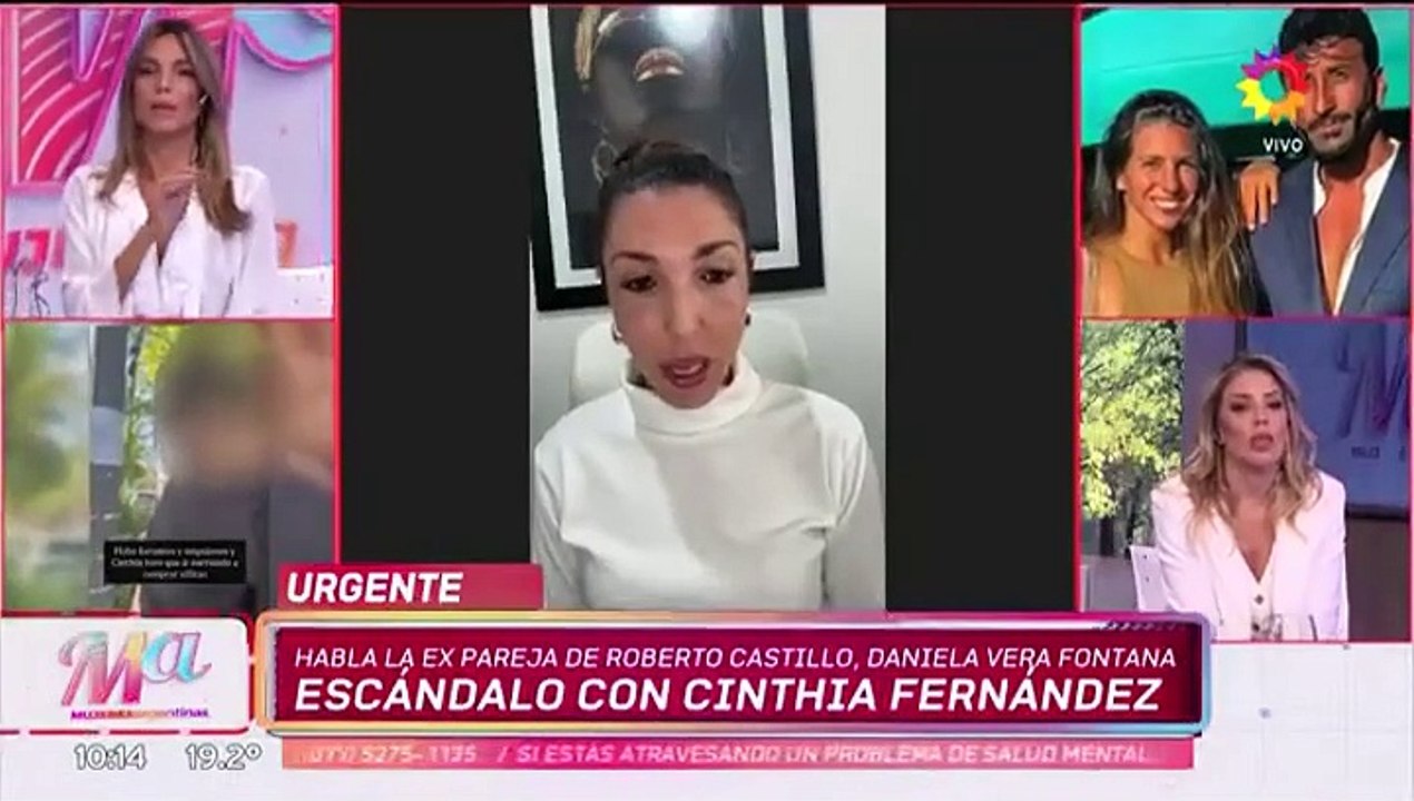 Roberto Castillo, novio de Cinthia Fernández, insultó a su ex mujer