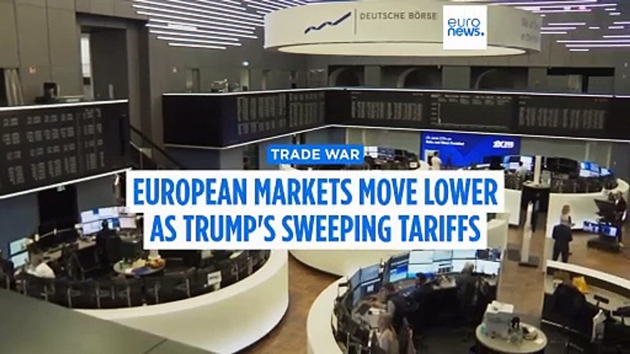 European markets move lower as Trump's sweeping tariffs take effect