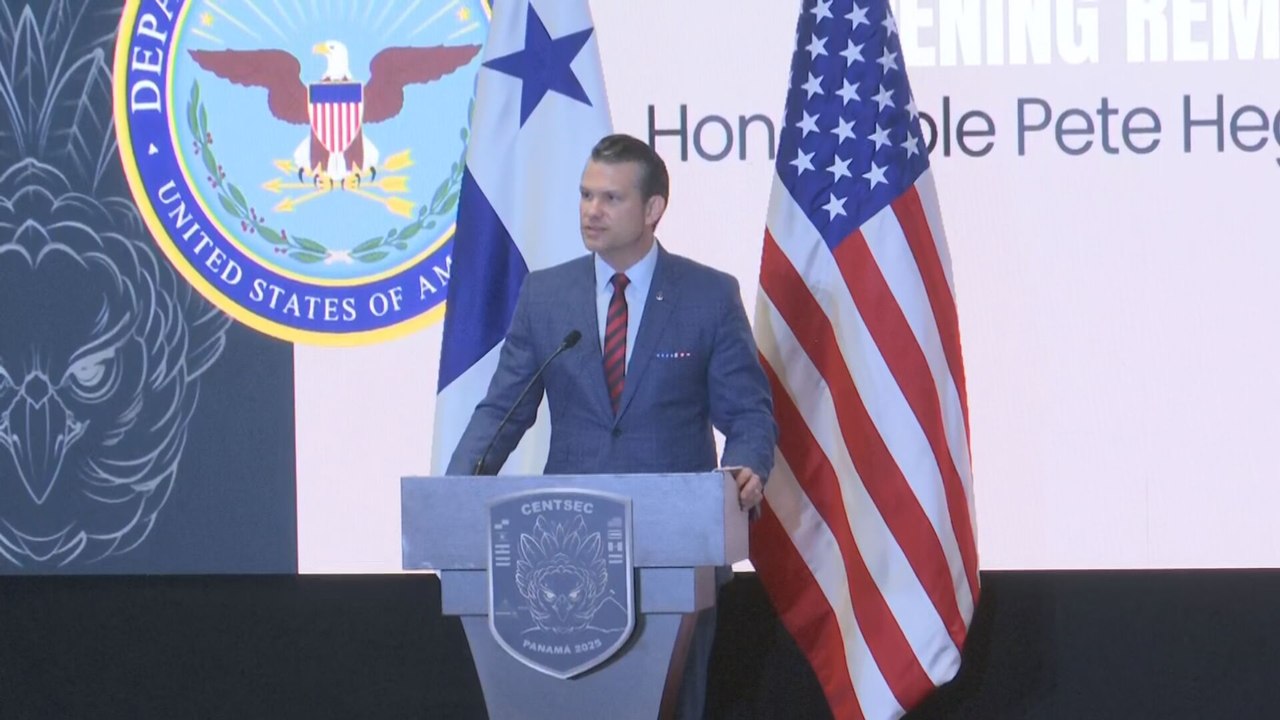 Pete Hegseth en la Conferencia de Seguridad de Centroamérica