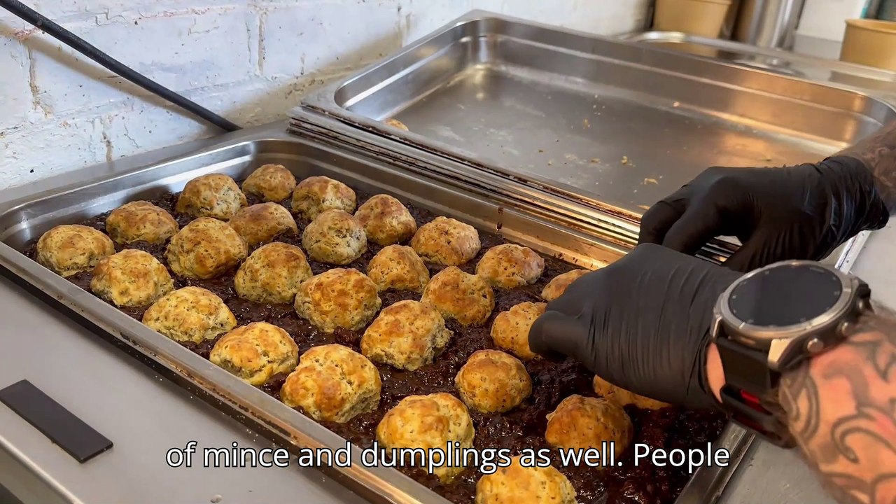 Chatting Si King's pies with PROPA head chef Rory Welch at Sunderland's Sheepfolds Stables