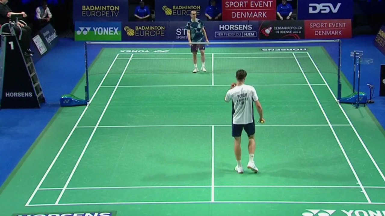 Le replay de la finale Lanier/Popov - Badminton - Championnats d'Europe