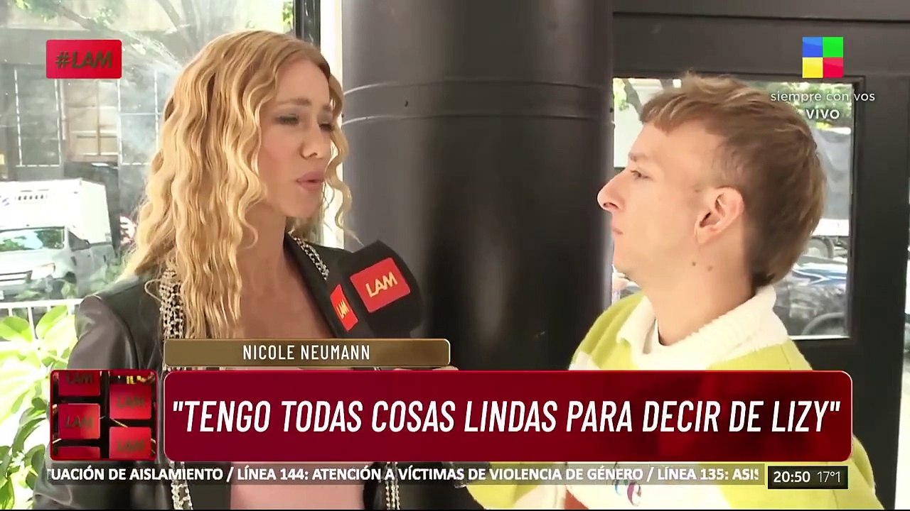 Nicole Neumann sobre Lizy Tagliani