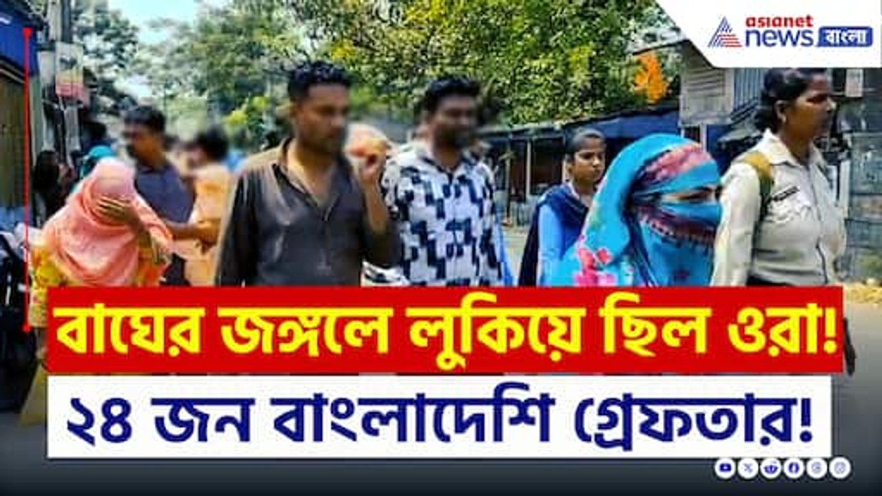 বাঘের জঙ্গলে লুকিয়ে ছিল ওরা! বেরতেই গ্রেফতার ২৪ জন অবৈধ বাংলাদেশী