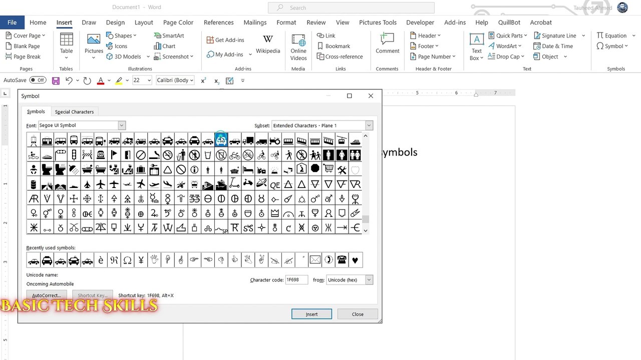 how to make car with keyboard symbols