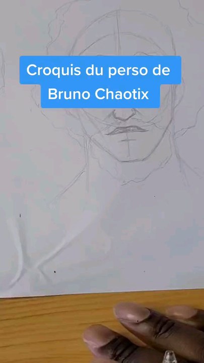 Croquis de Bruno Chaotix (vue de face)