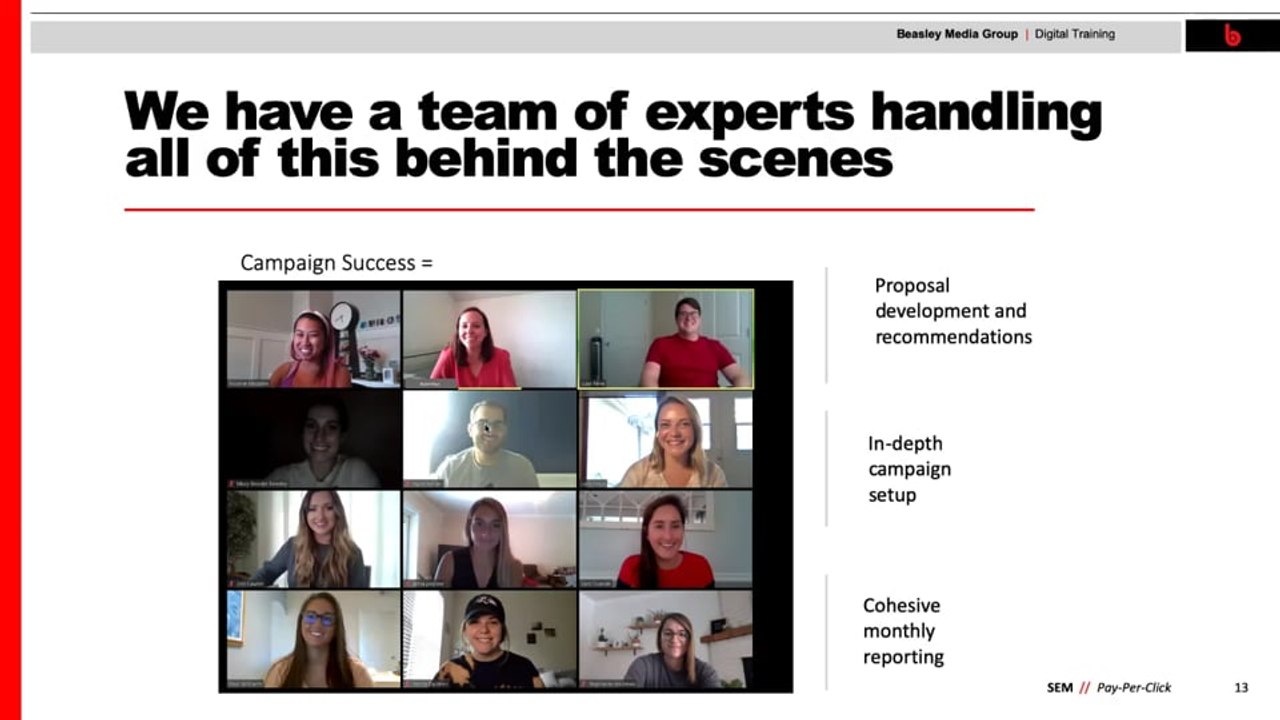 Thursday Training - SEM Training