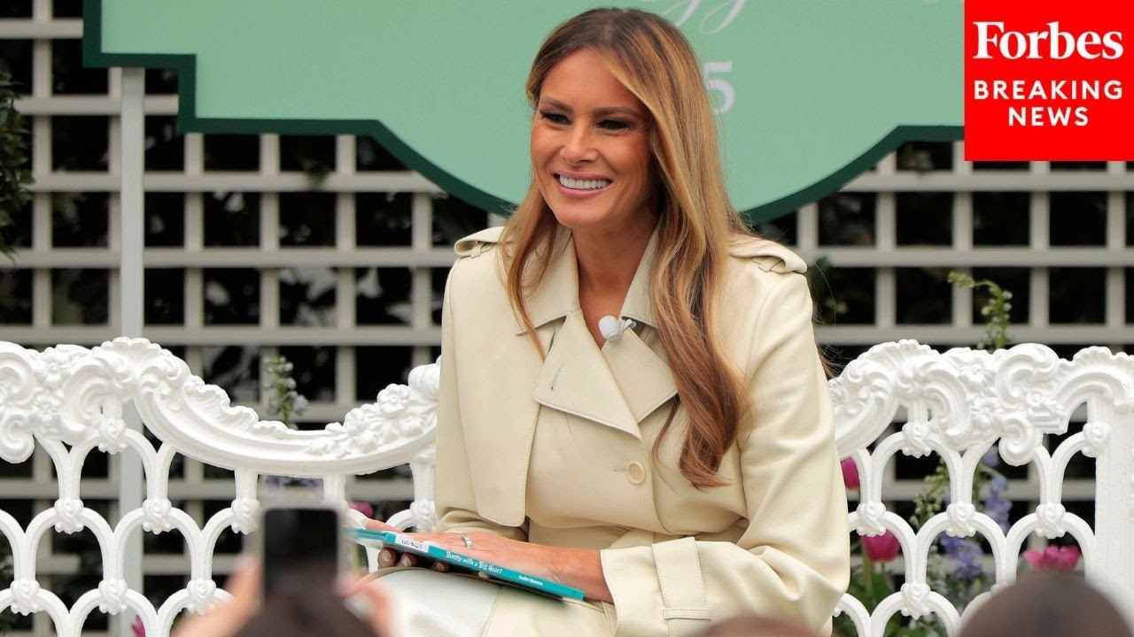 First Lady Melania Trump Reads 'Bunny With A Big Heart' To Children At The White House