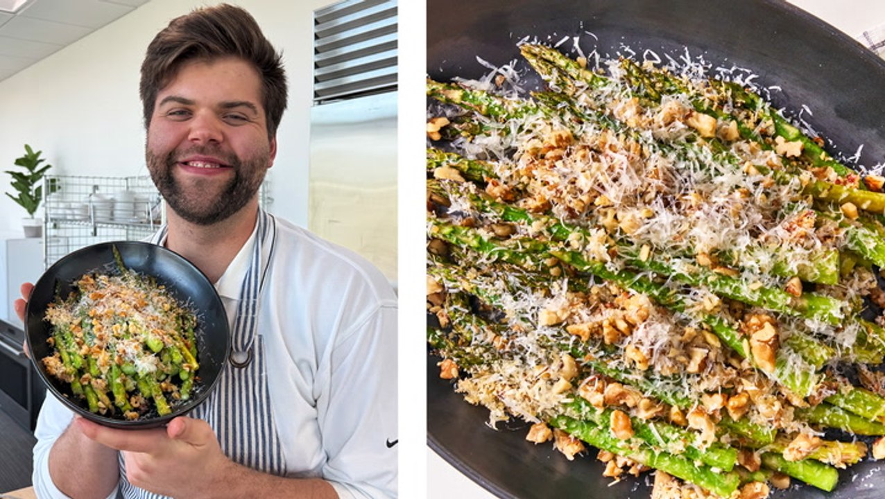 How to Make Garlic-Parmesan Asparagus