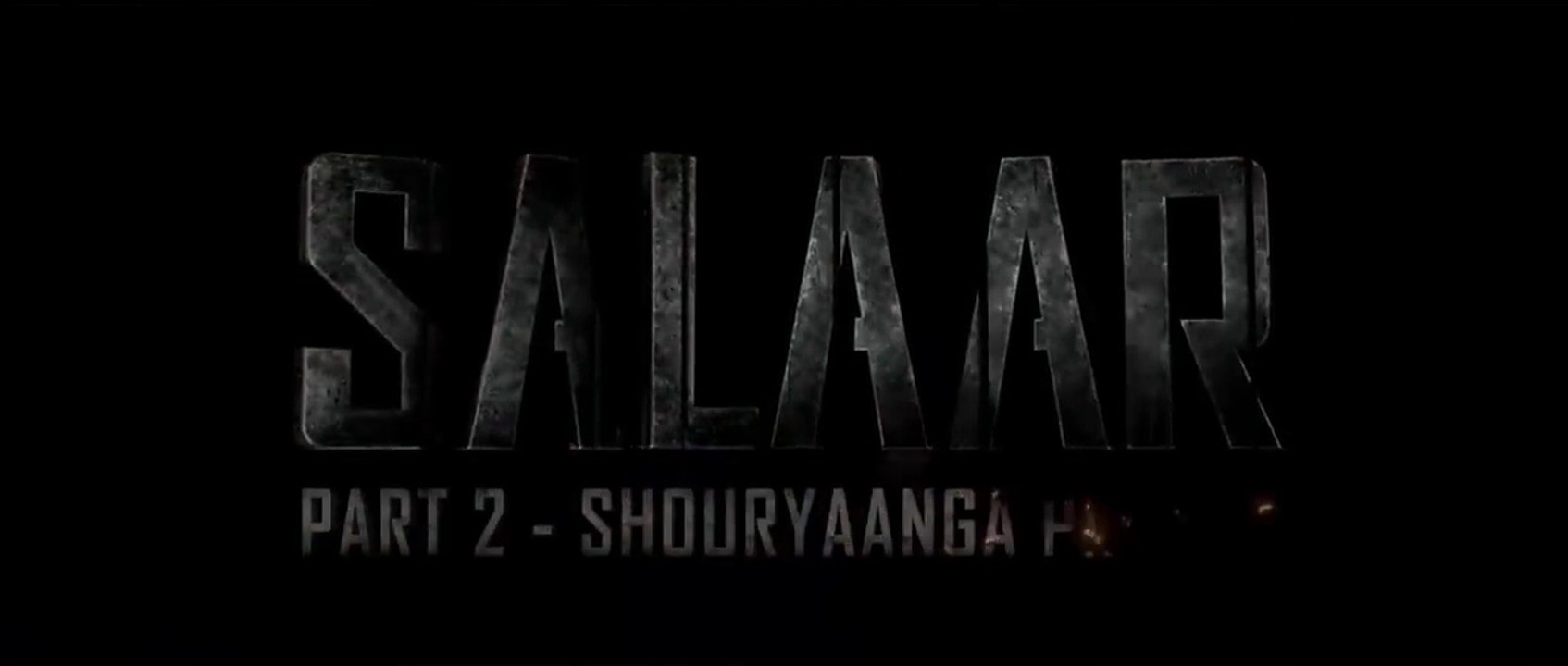 SALAAR PART 2-Hindi Trailer Shouryanga Parvam - Prabhas