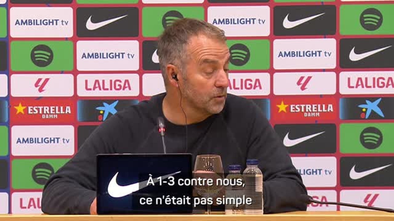 Barcelone - Flick : "Cette mentalité de ne jamais abandonner, c'est super à voir"