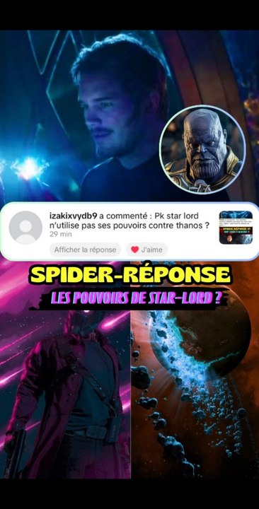 Pourquoi Star-Lord n’utilise pas ses pouvoirs contre Thanos ? #CapCut #thanos #starlord #edit #marvel #mcu #ego #guardiansofthegalaxy #avengersinfinitywar #marvelrivals