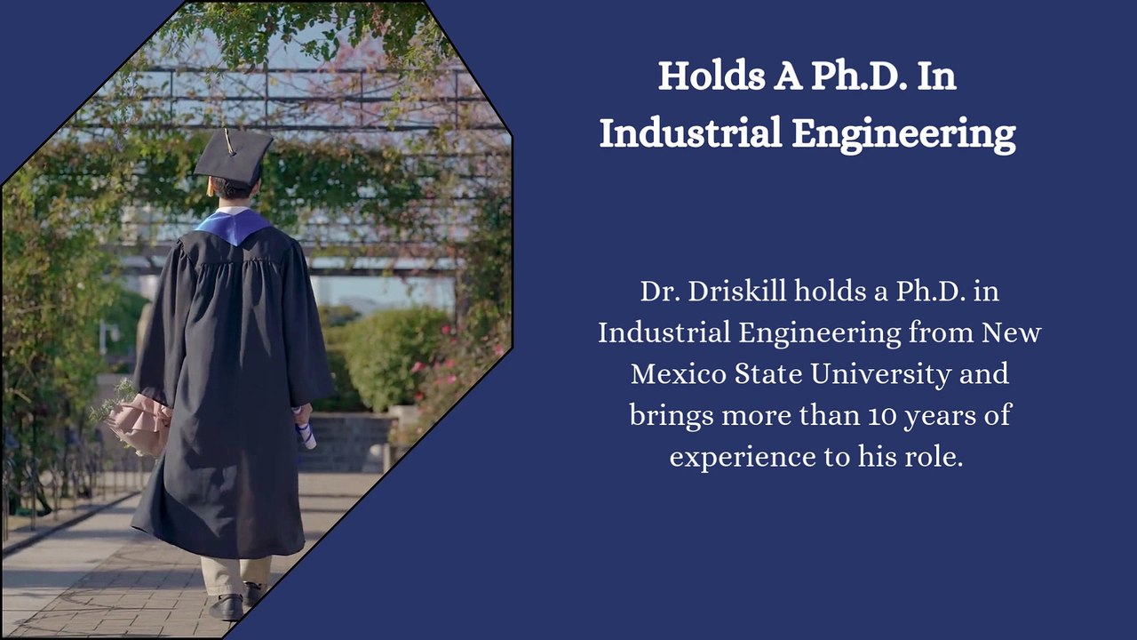 Dr. Christopher Driskill - An Accomplished Senior Data Analyst