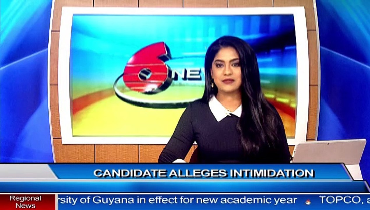 CANDIDATE ALLEGES INTIMIDATION