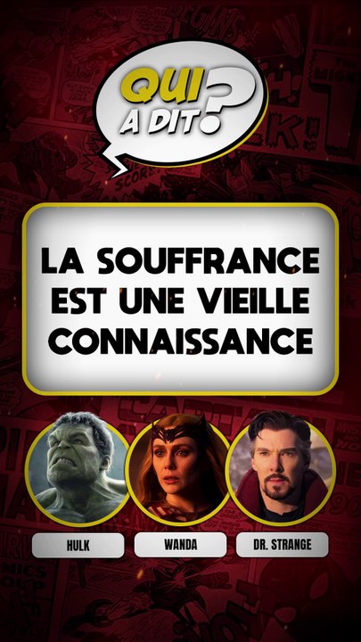 DEVINE QUI A DIT… "La souffrance est une vieille connaissance"