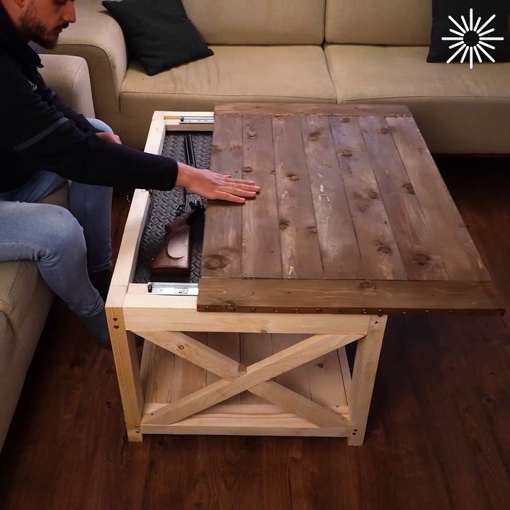 DIY concealment coffee table!