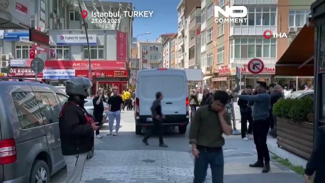 Footage shows Istanbul tremor as aftershocks continue