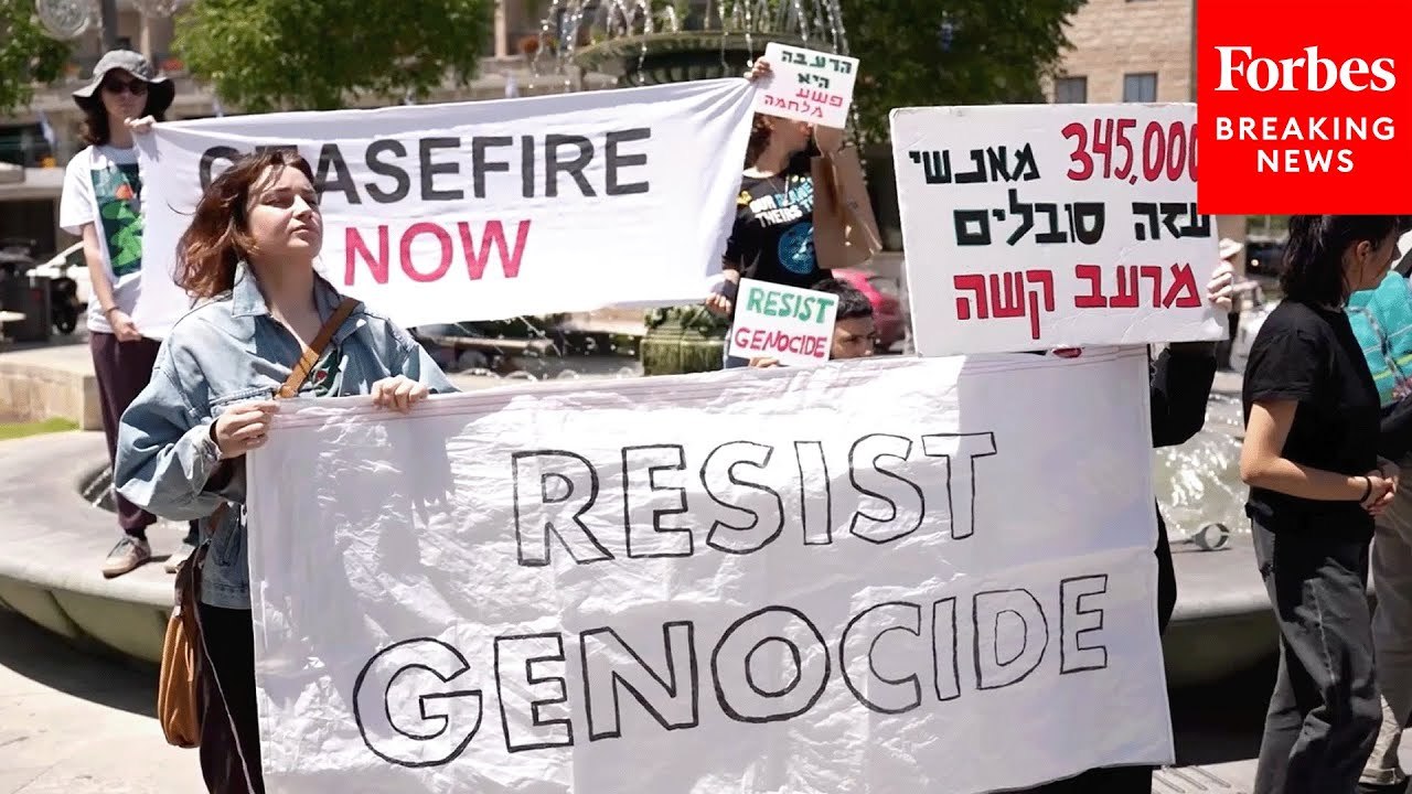 Israeli Protesters In Jerusalem Rally Against Ongoing Military Assault On Gaza