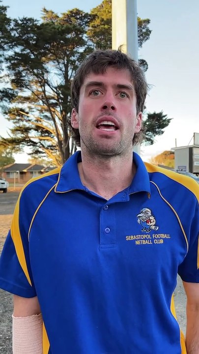 Sebastopol coach Tony Lockyer after his side's defeat