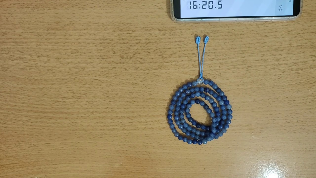 串珠速通 speedrun 108 藍東陵玉念珠