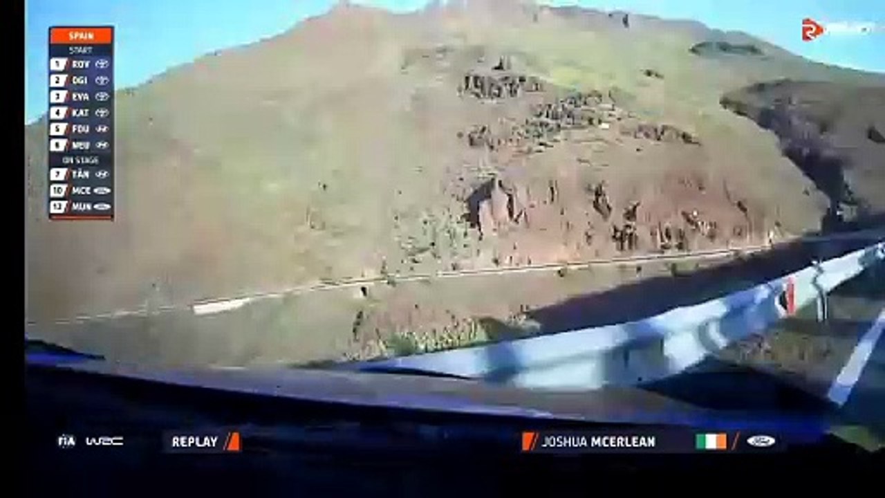 WRC 2025 Islas Canarias SS14 Mcerlean Crash