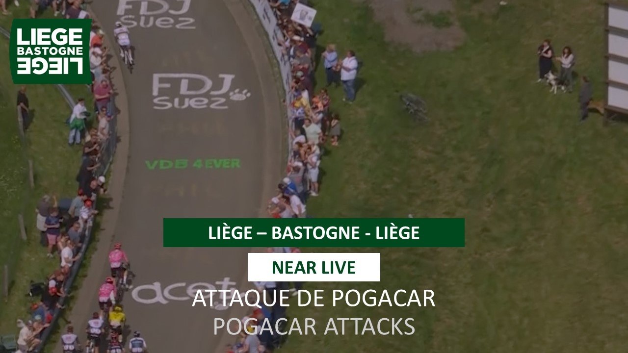 Liège-Bastogne-Liège 2025 - Pogacar attacks