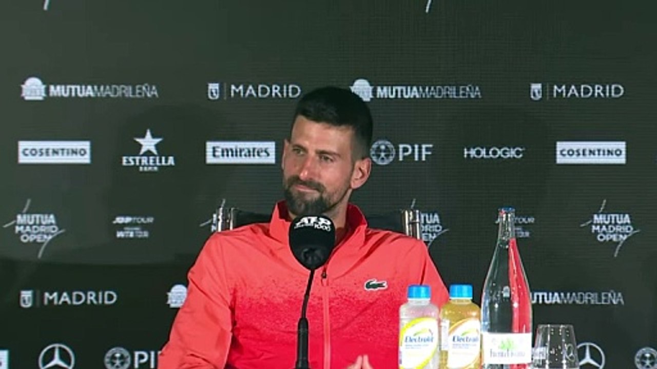 Tennis - Madrid 2025 - Novak Djokovic : "Kind of a new reality for me... trying to win a match or two"