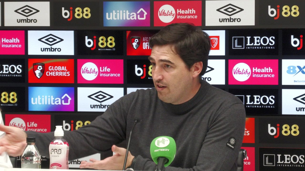 Iraola on Bournemouth's 1-1 draw with Manchester United