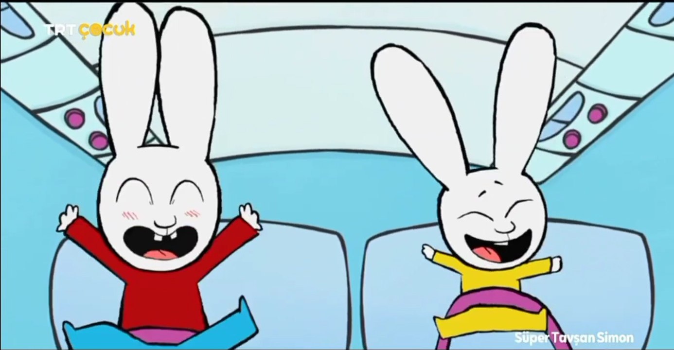 Süper Tavşan Simon - Uçakta - 12.Bölüm