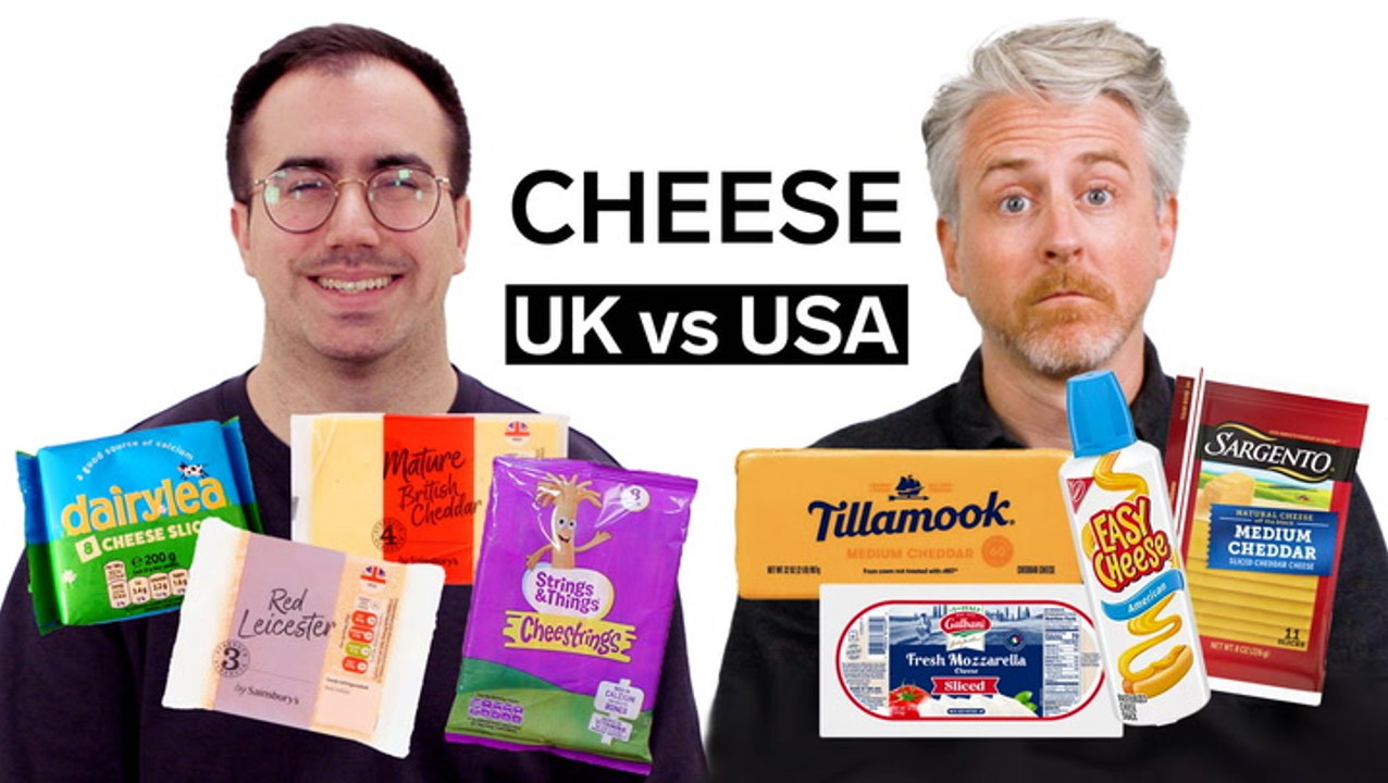 We compare cheese in the US and UK