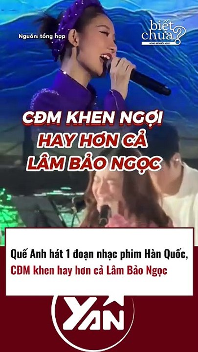 Quế Anh hát nhạc phim Hàn Quốc
