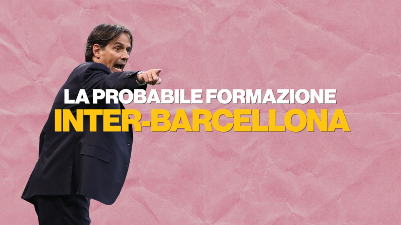 L'Inter così in campo a Barcellona: Thuram recupera