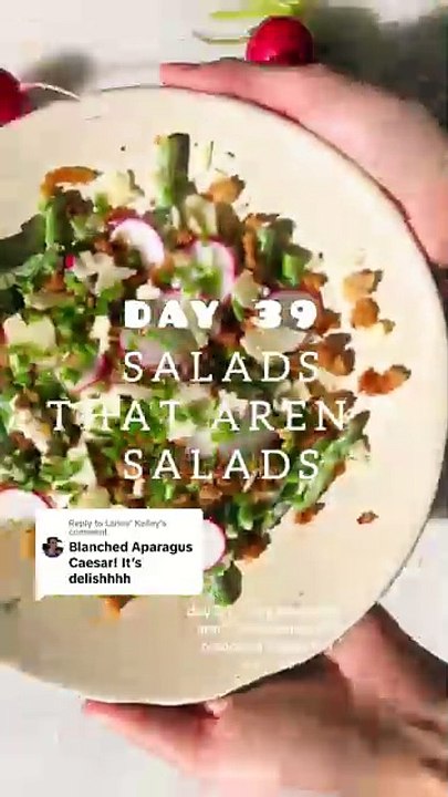 Blanched Asparagus Caesar 🧀🥗 | Day 39 of My Salad Series | Fresh, Crunchy & High-Protein!