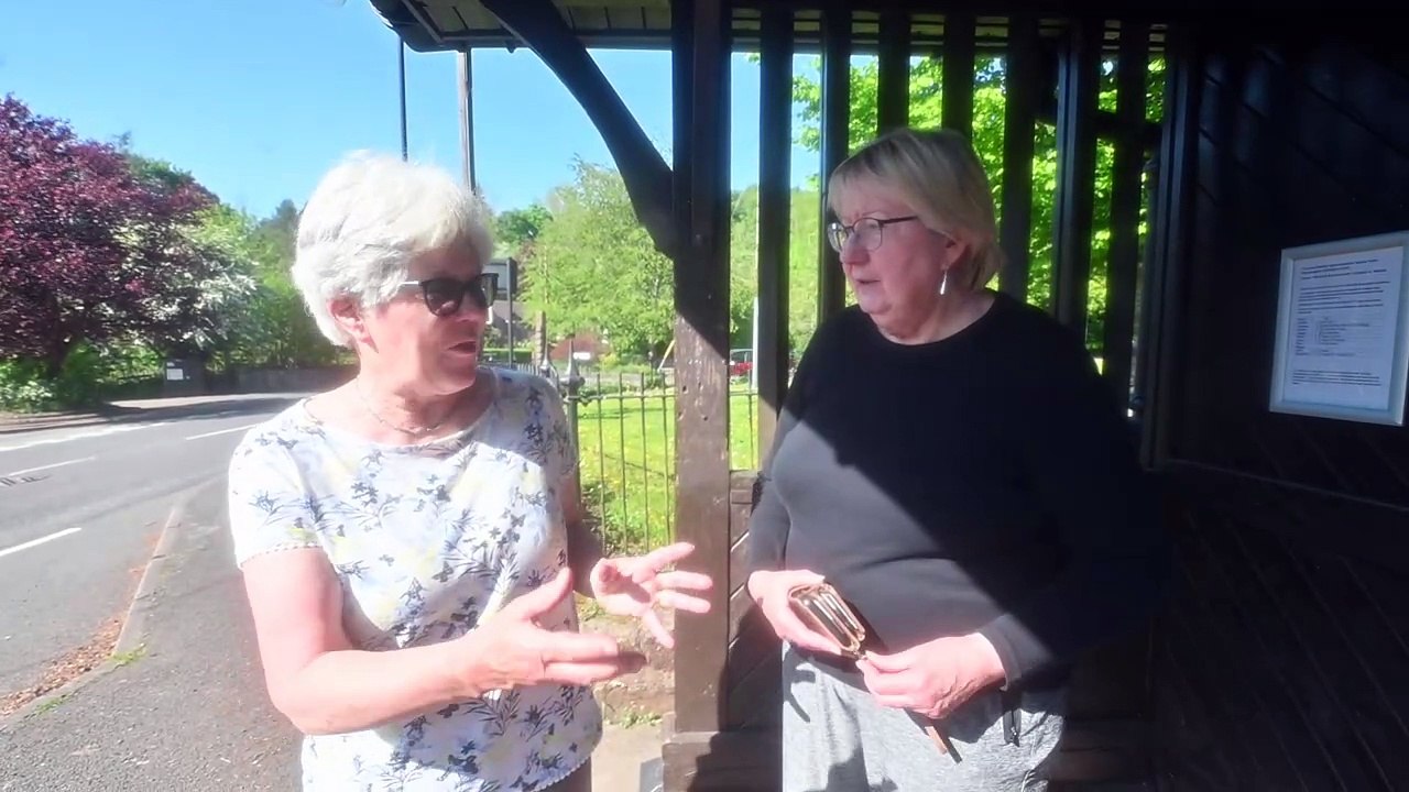 Bus stop in Coalbrookdale doubling as a photo exhibition gallery, with you the viewers to pick the winner.