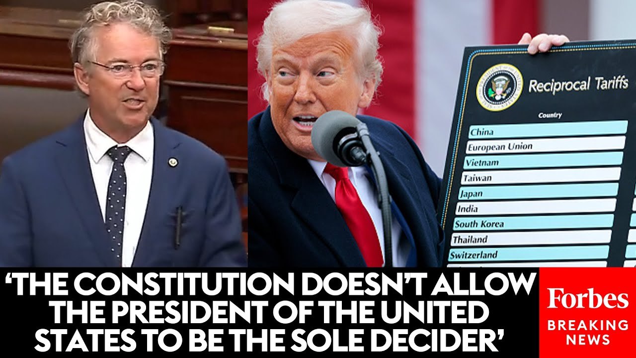 Rand Paul Decries Congressional 'Cowardice' As He Explains Vote To End Trump's Tariffs