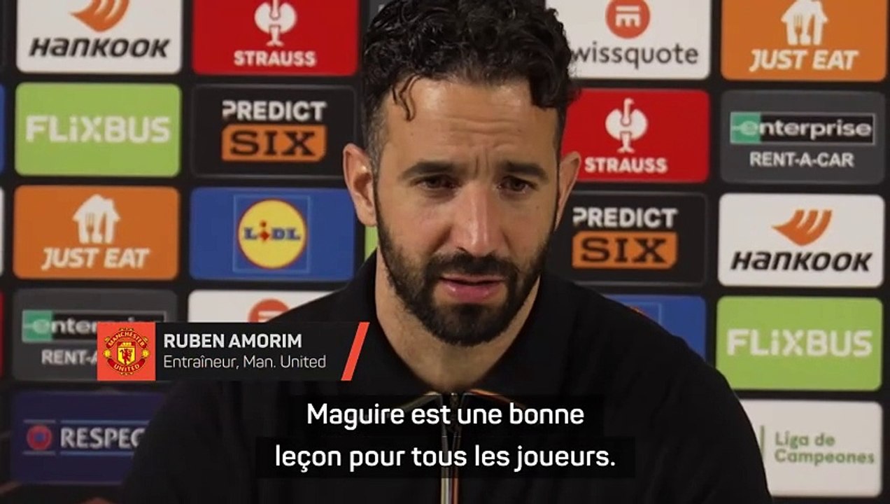 Amorim : "Maguire et Højlund ? Une leçon pour tous les joueurs”