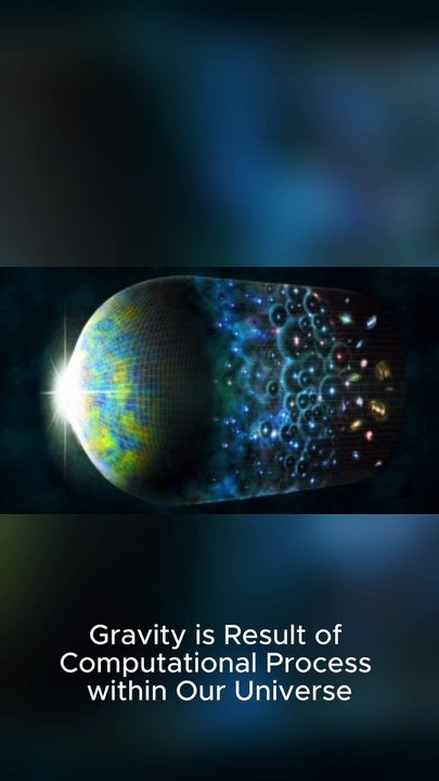 Gravity is Result of computational process within the universe