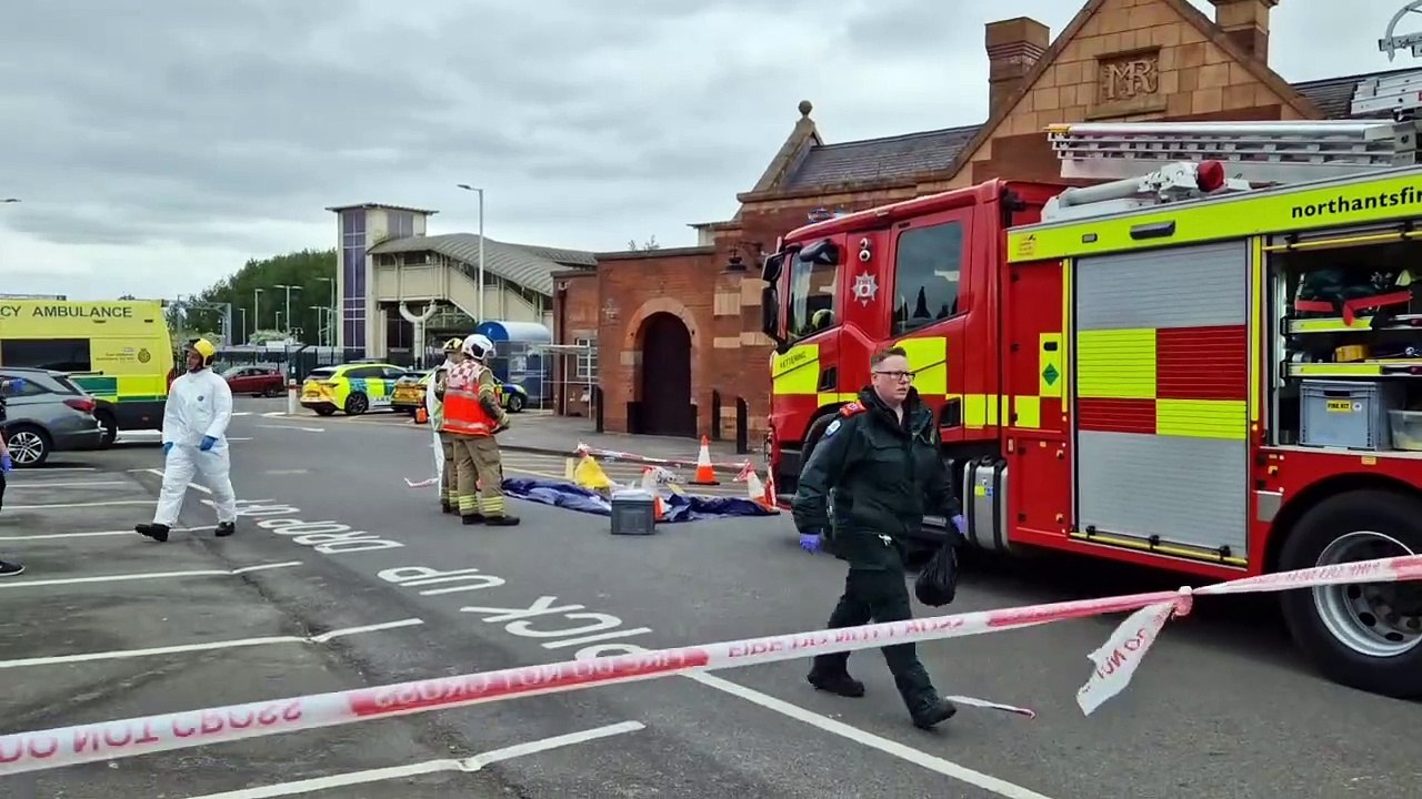 Emergency services Kettering train station