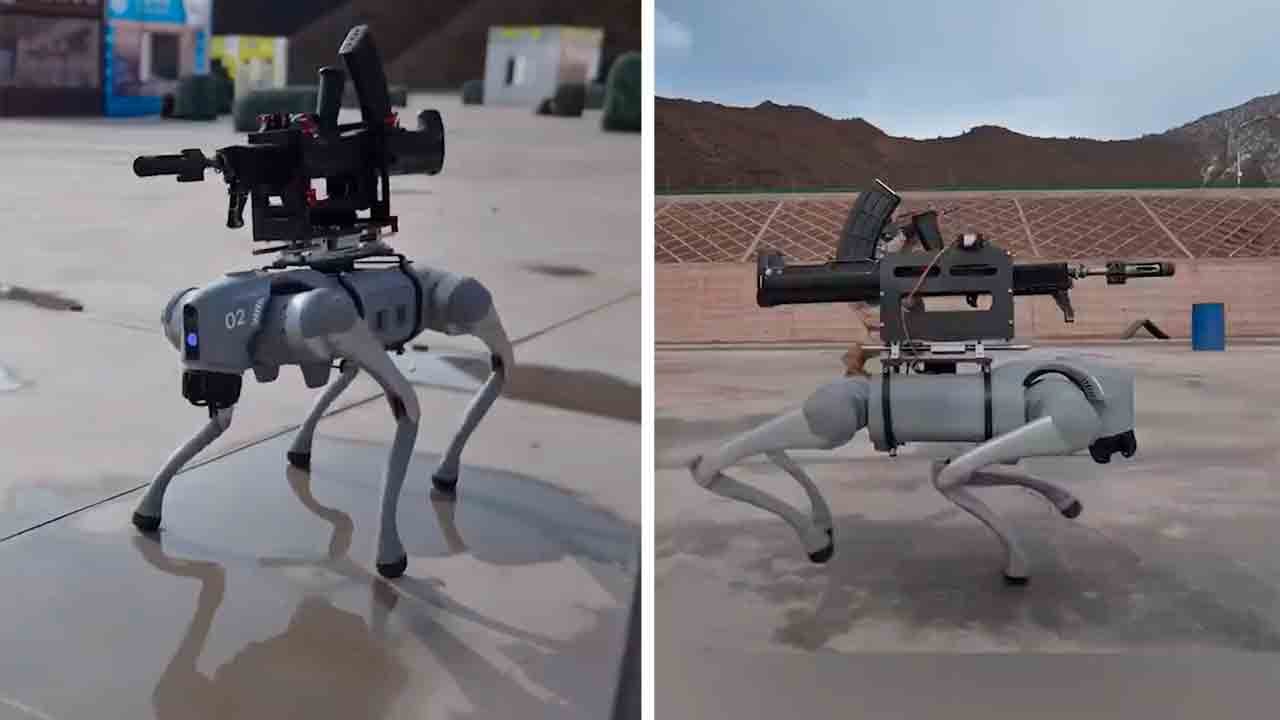 影片：中國特種部隊在西藏高原城市作戰演習中部署武裝機器狗