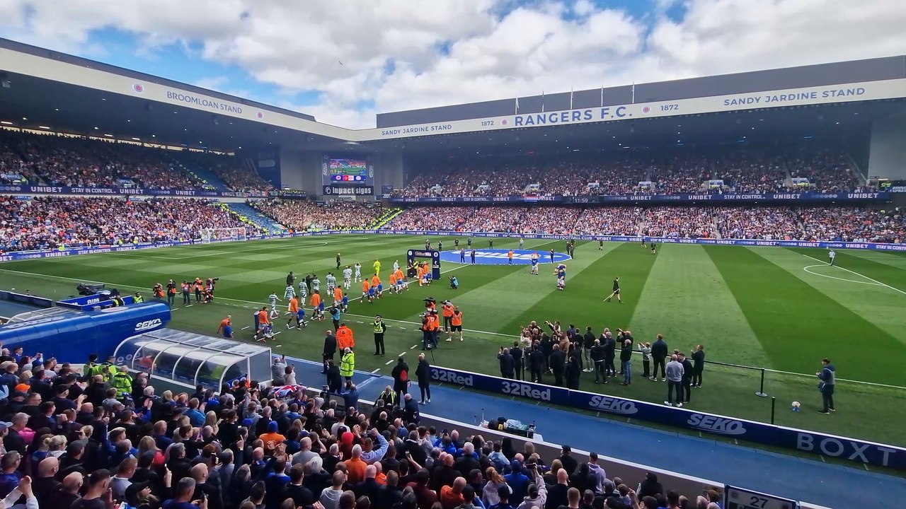 Rangers vs Celtic Ibrox entrance