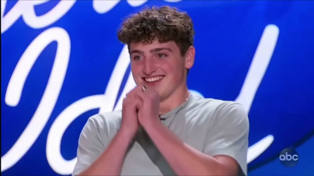 Benson Boone singing on American Idol (audition) 2021