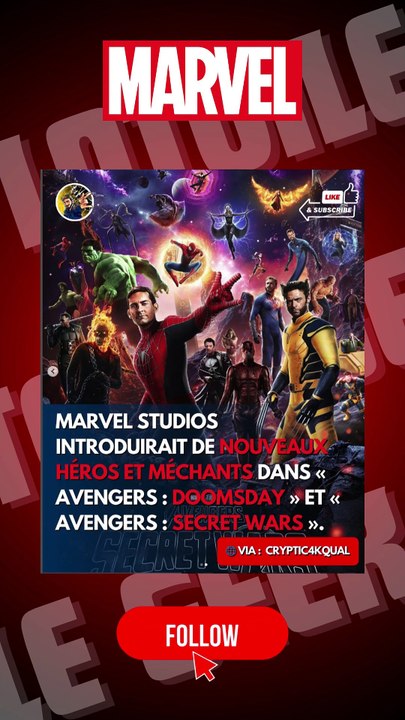 RUMEUR MARVEL AVENGERS