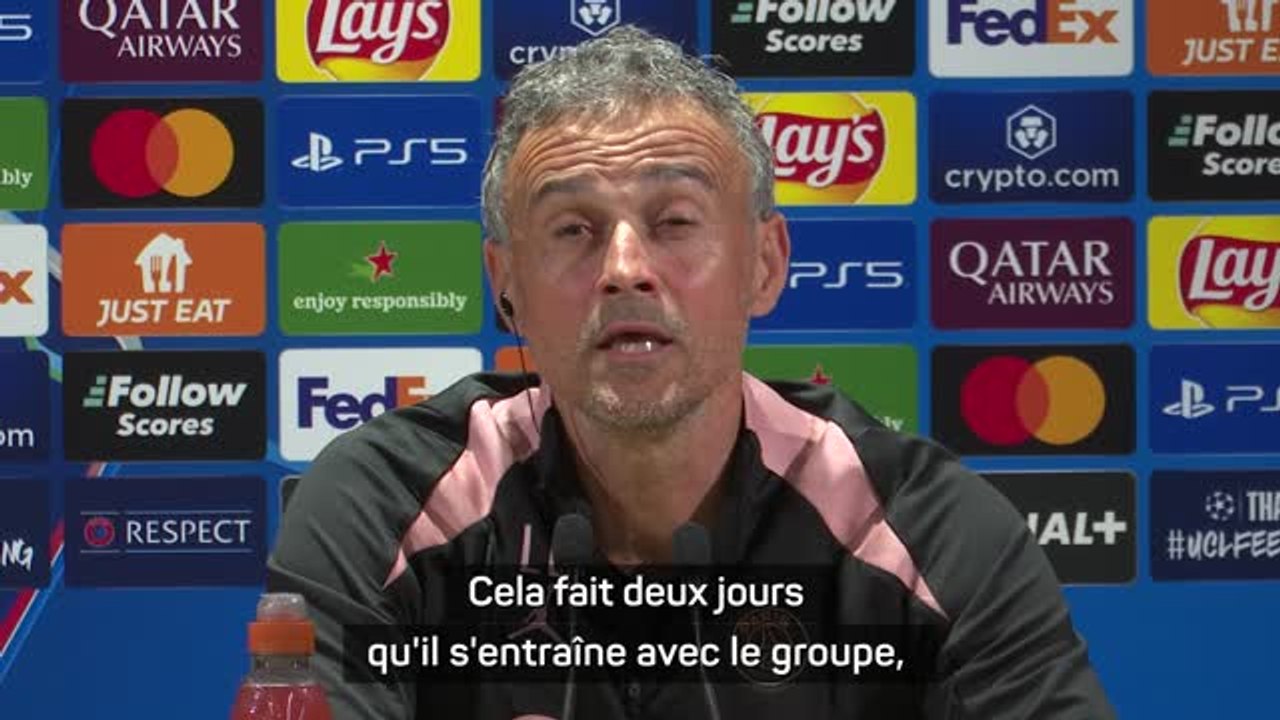 PSG - Luis Enrique : "Dembélé sera à ma disposition"