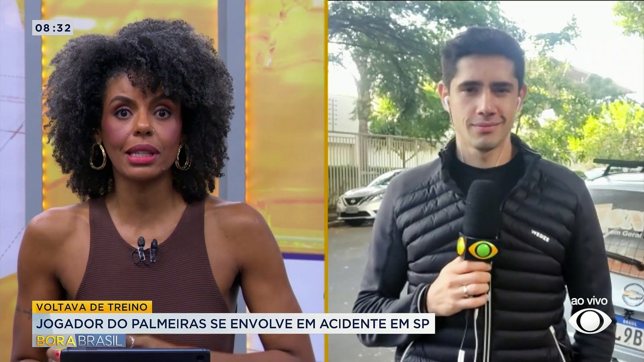 Flaco López, do Palmeiras, se envolve em acidente de trânsito com motociclista em SP