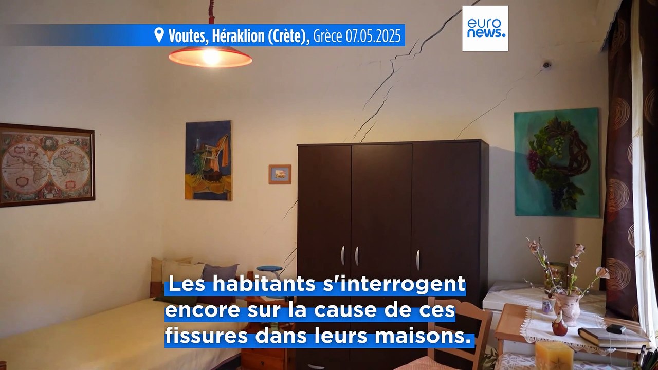 En Crète, de mystérieuses fissures apparaissent dans le village de Voutes