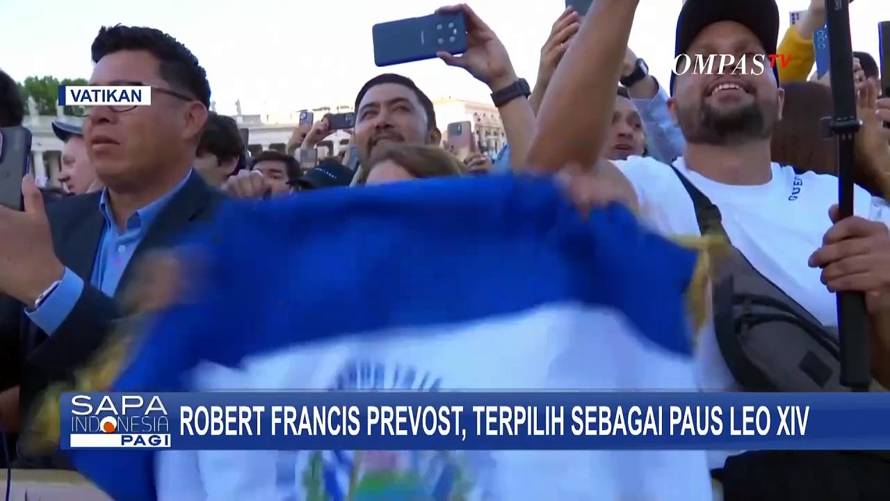 Momen Paus Leo XIV Disambut Warga Vatikan dan Menyampaikan Salam Perdananya