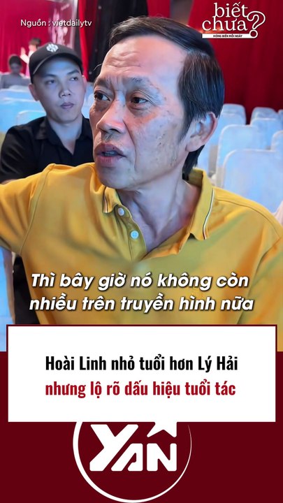 Hoài Linh nhỏ tuổi hơn Lý Hải nhưng lộ rõ dấu hiệu tuổi tác
